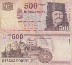 1998-2013 Issues - 500 Forint