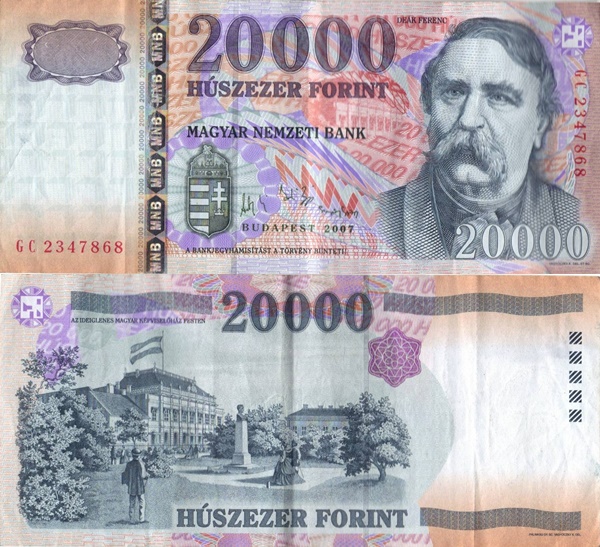 1999-2016 Issues - 20000 Forint