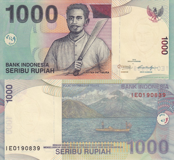 Emisiunea 2000-2016 - 1000 Rupiah