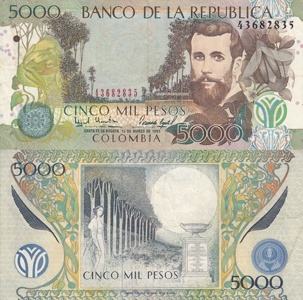 Emisiunea 2001-2013 - 5000 Pesos