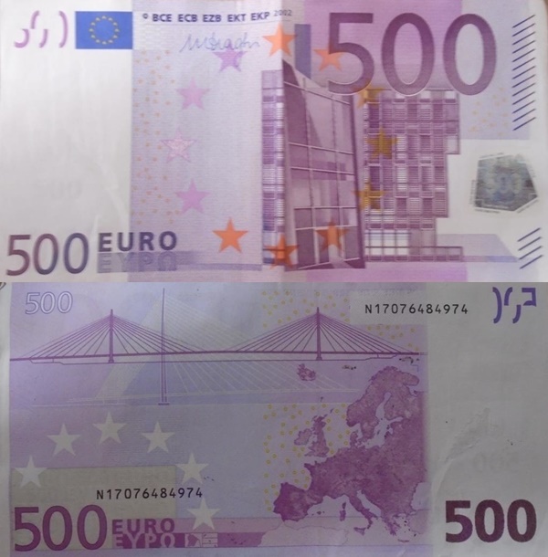 Emisiunea 2002 - 500 Euro (Semnătură Mario Draghi)