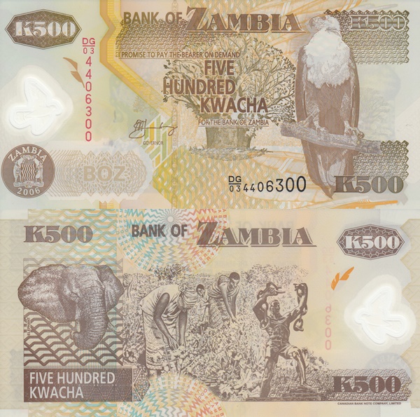 Emisiunea 2003-2011 - 500 Kwacha