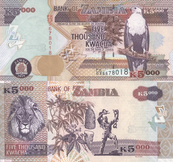 Emisiunea 2003-2012 - 5000 Kwacha