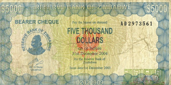 2003 Bearer Checks