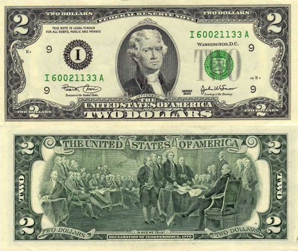 Emisiunea 2003 - 2 Dolari