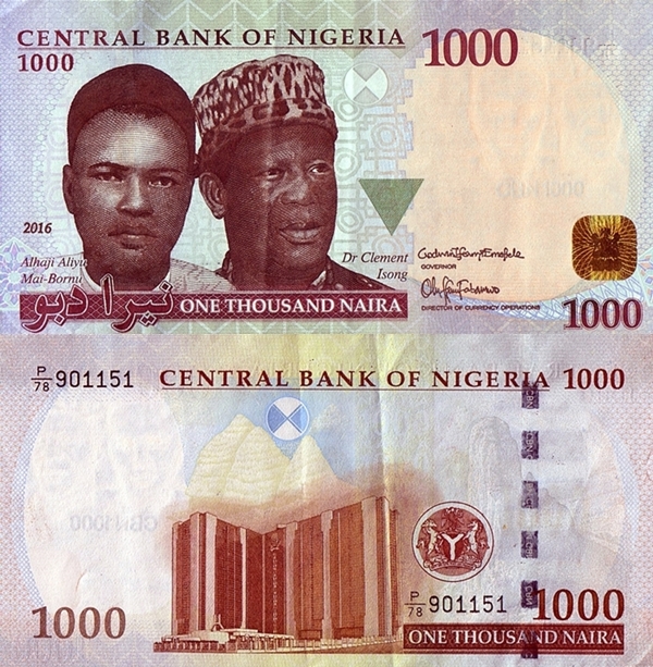 Emisiunea 2005-2022 - 1000 Naira