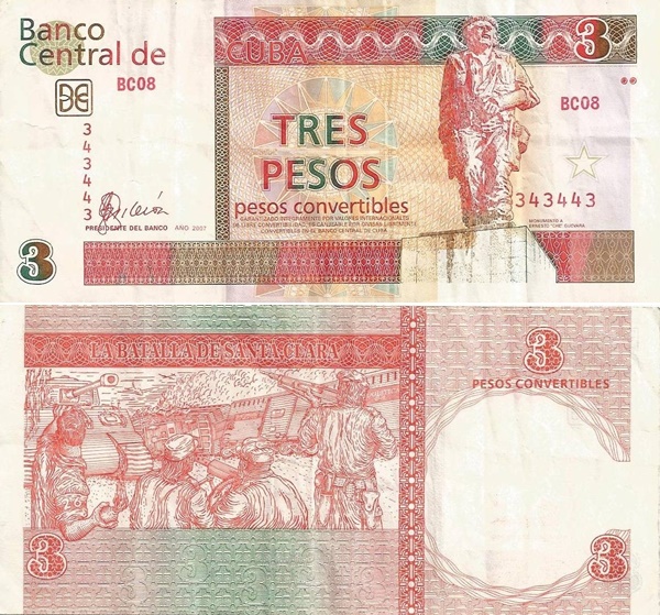 Emisiunea 2006-2016 - 3 Pesos convertibiles