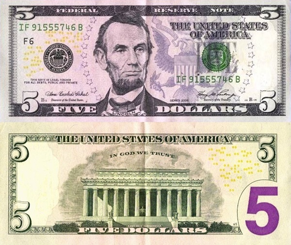 Emisiunea 2006 - 5 Dolari