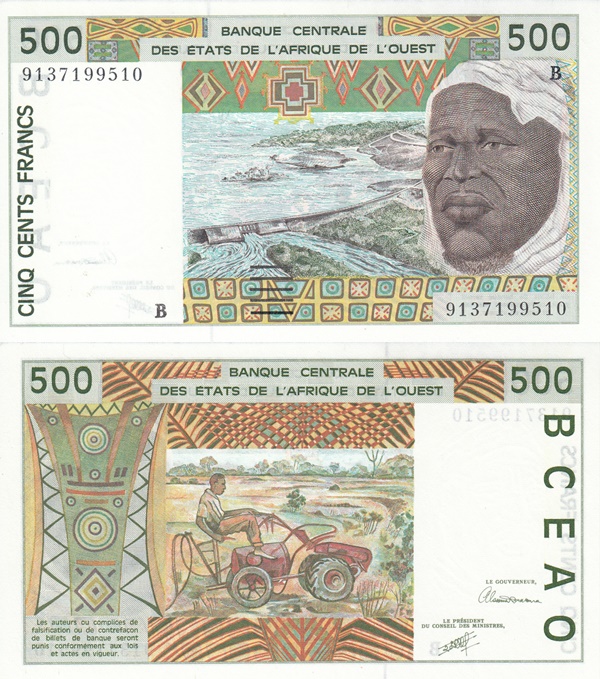 Benin (B) - Emisiunea 1991-2002 - 500 Franci