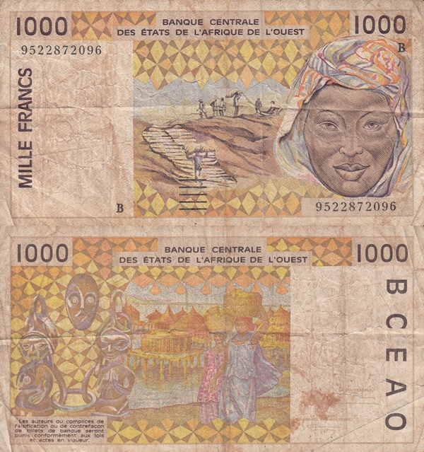 Benin (B) - 1991-2003 Issue - 1000 Francs