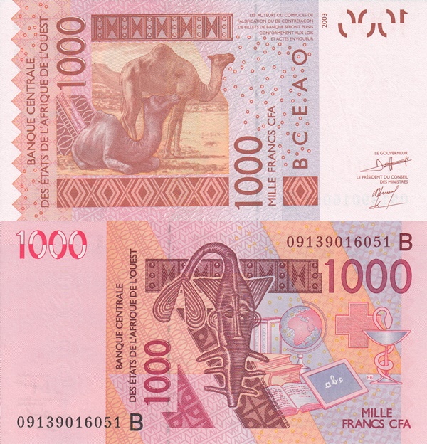 Benin (B) - Emisiunea 2003 - 1000 Franci