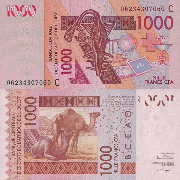 Burkina Faso (C) - Emisiunea 2003  – 1000 Franci