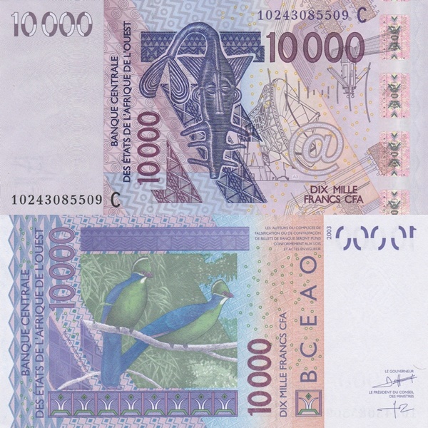 Burkina Faso (C) - 2003 Issue – 10000 Francs