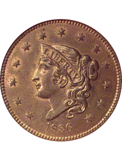 Cent, Coronet Head (1816-1839)