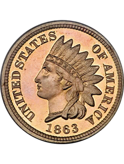 Cent, Indian Head (1859-1909)