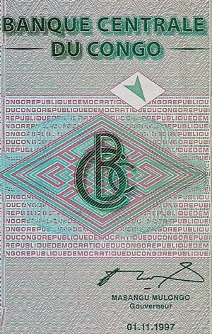 Democratic Republic - Central Bank - 1997 Issue