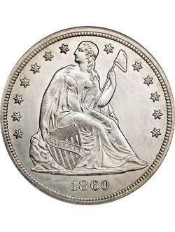 Dollar, Seated Liberty (1840-1873)