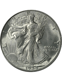 Half Dollar, Walking Liberty (1916-1947)