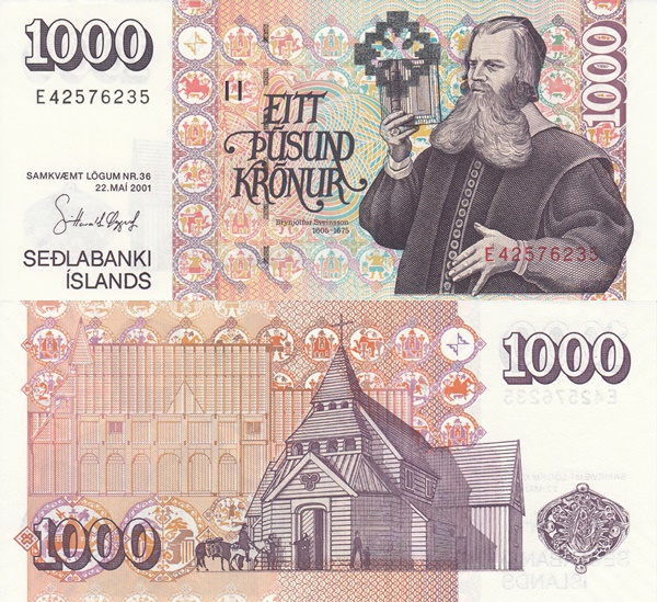 Law 36/22.05.2001 (ND 2004-2009 Issue) - 1000 Krónur