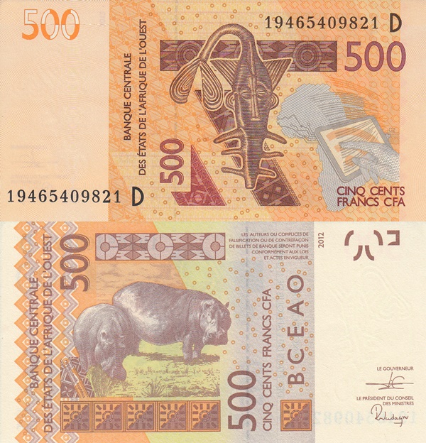 Mali (D) - Emisiunea 2012 - 500 Franci