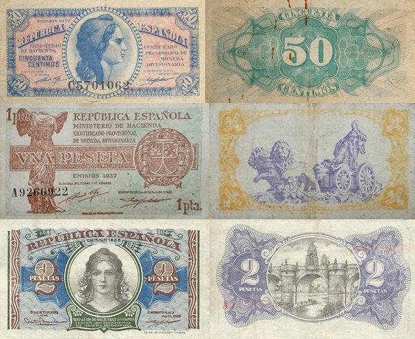 Ministry of Finance  (Ministerio de Hacienda) - 1937 -1938 Issue