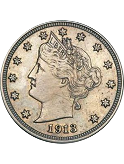 Nickel, Liberty Head (V Nickel) (1883-1913)