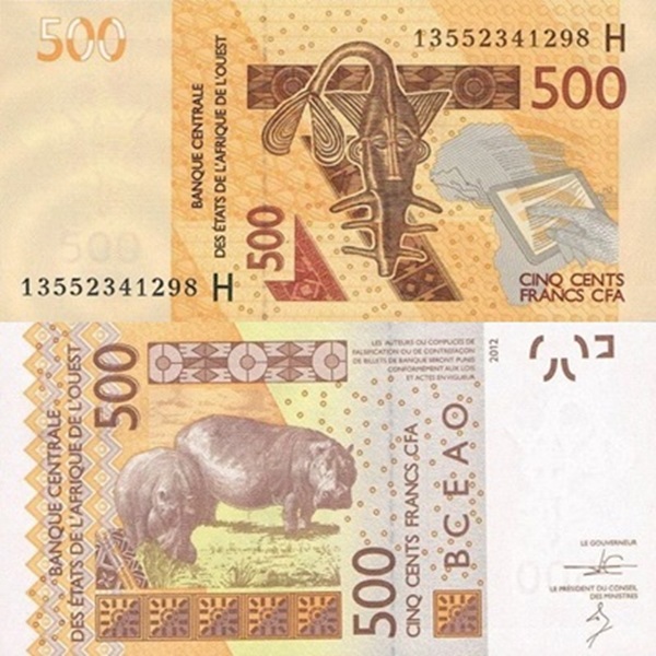 Niger (H) - Emisiunea 2012 – 500 Franci