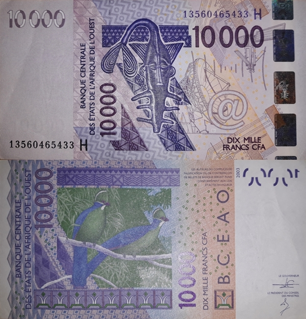 Niger (H) - Emisiunea 2003 – 10 000 Franci