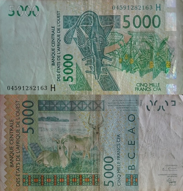 Niger (H) - 2003 Issue – 5000 Francs