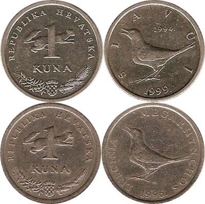 Republic - 1993- - 1 Kuna