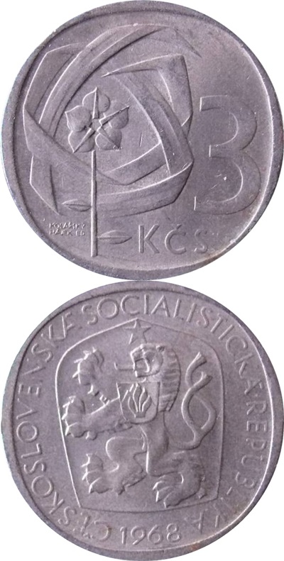 Republică Socialistă - 1965-1969 - 3 Coroane