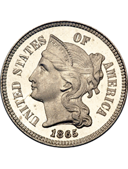 Three-cent piece, Nickel (1865-1889)