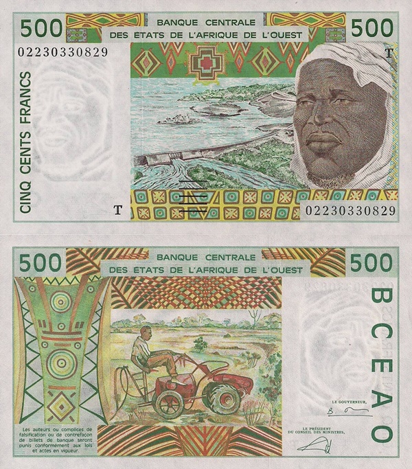 Togo (T) - 1991-2002 Issue – 500 Francs