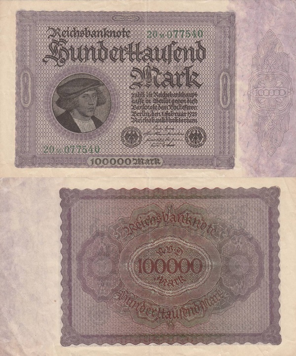 1923 First Issue - Weimar Republic (Reichsbanknoten) - Treasury Notes