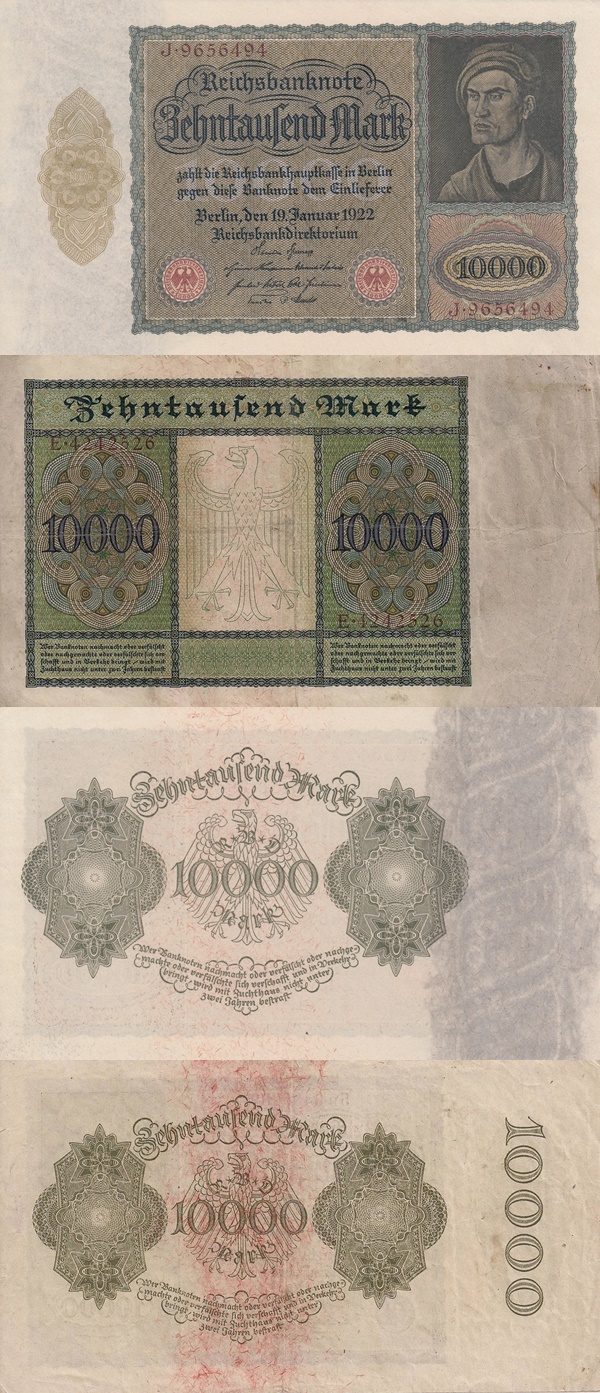 Weimar Republic (Reichsbanknoten) - Treasury Notes - 1922 First Issue