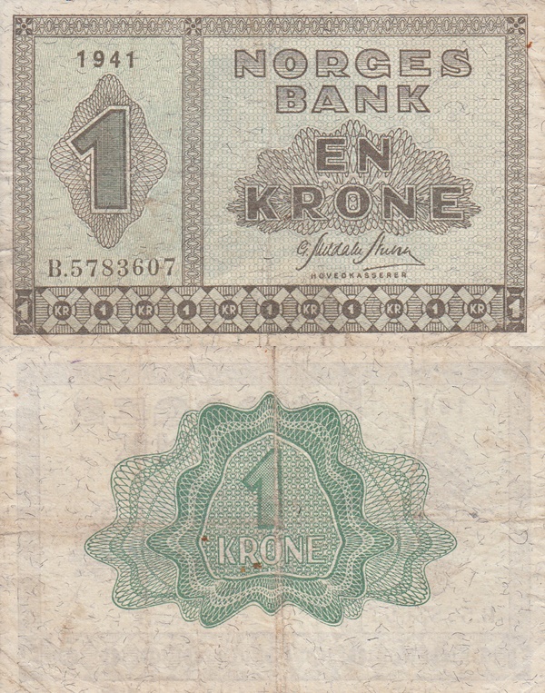 Emisiunea 1940-1950 - 1 Coroană