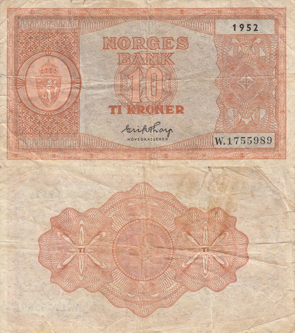 Emisiunea 1945-1953 - 10 Coroane