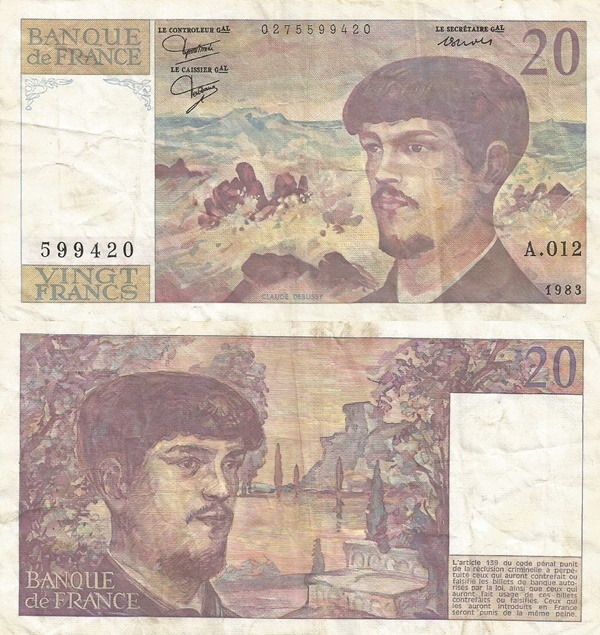 Emisiunea 1980-1997 - 20 Franci