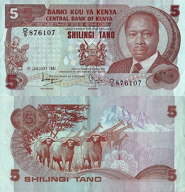 1981-1984 Issue - Shilingi/ Shillings