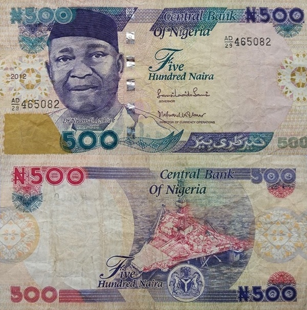 Emisiunea 2001-2022 - 500 Naira